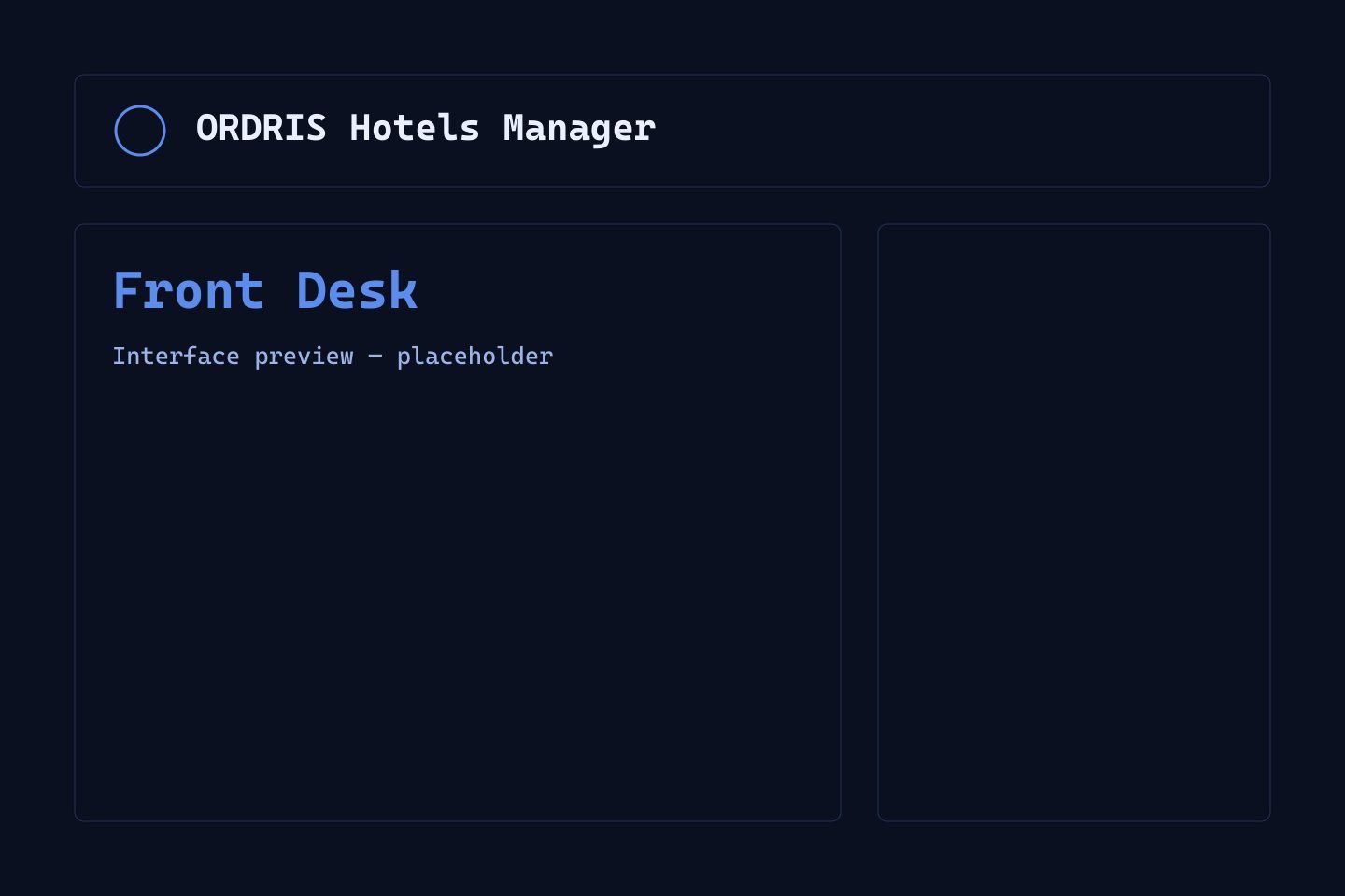 Front-desk and reservations dashboard