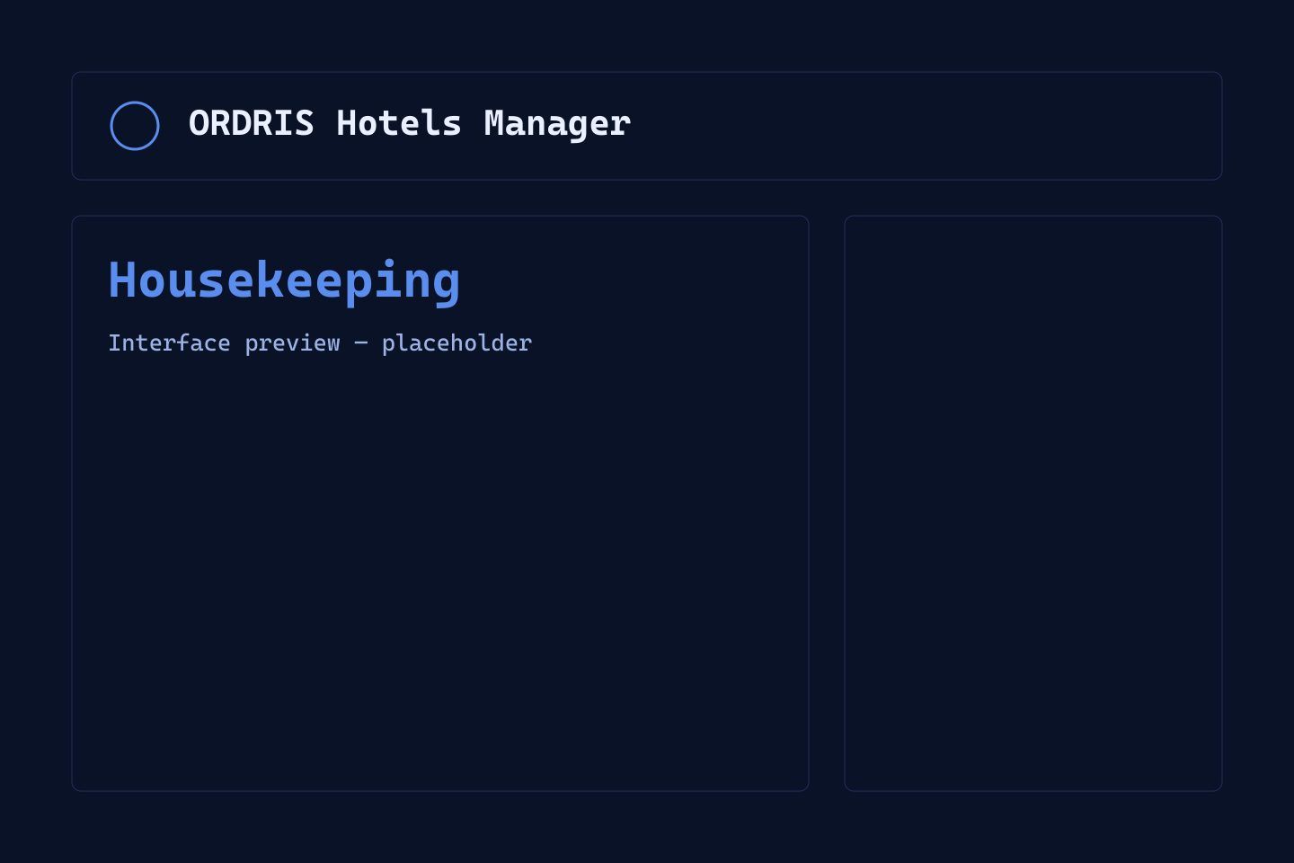 Housekeeping and maintenance board